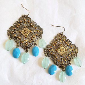 Free People NEW Statement Chandelier Boho Earrings